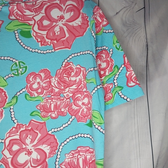 Simply Southern Bloom Floral Pearl Pocket T Shirt Dress - Picture 9 of 13